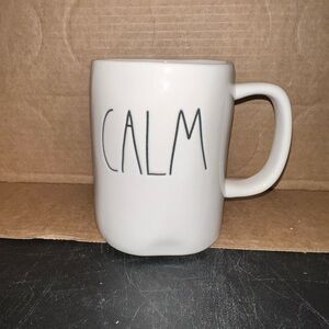 Rae Dunn White 'Calm' Mug